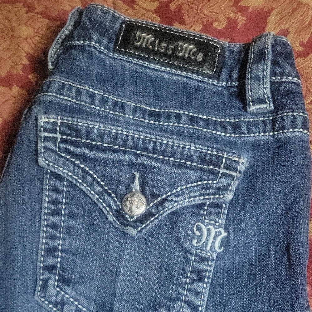 Miss Me Dark Blue Denim Jeans